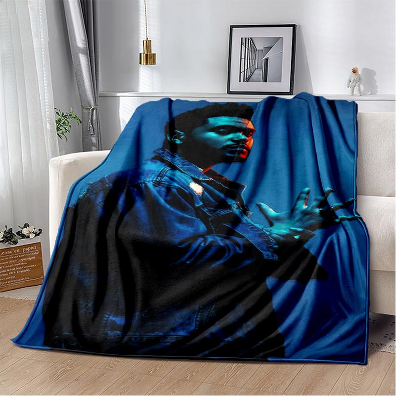 3D The Weeknd X.O R&B Singer Blanket,Soft Throw Blanket for Home Bedroom Bed Sofa Picnic Travel Office Cover Blanket Gift Kids