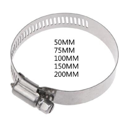 Stainless Steel Adjustable Drive Hose Clamp  Line Worm Clip Hoop Hose Clamp