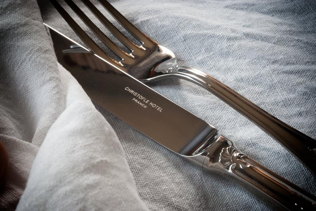 CALIENTE Lithuania Linen Cloth Linen Large Kitchen Cloth Towel Lunch Mat Plano White Set of 100% (Large (47x70cm), (Off - Plain) 2)