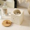 Set da Bagno in Pietra Wabi-Sabi: Bicchiere per collutorio, Portaspazzolino, Flacone per lozione, Diffusore, Portasapone e Vassoio.