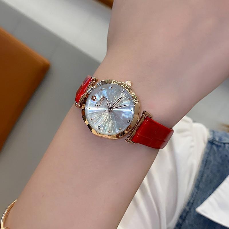 Fashion Women'S Belt Watch Simple Wind Watch Femininity Personality Casual Quartz Watch