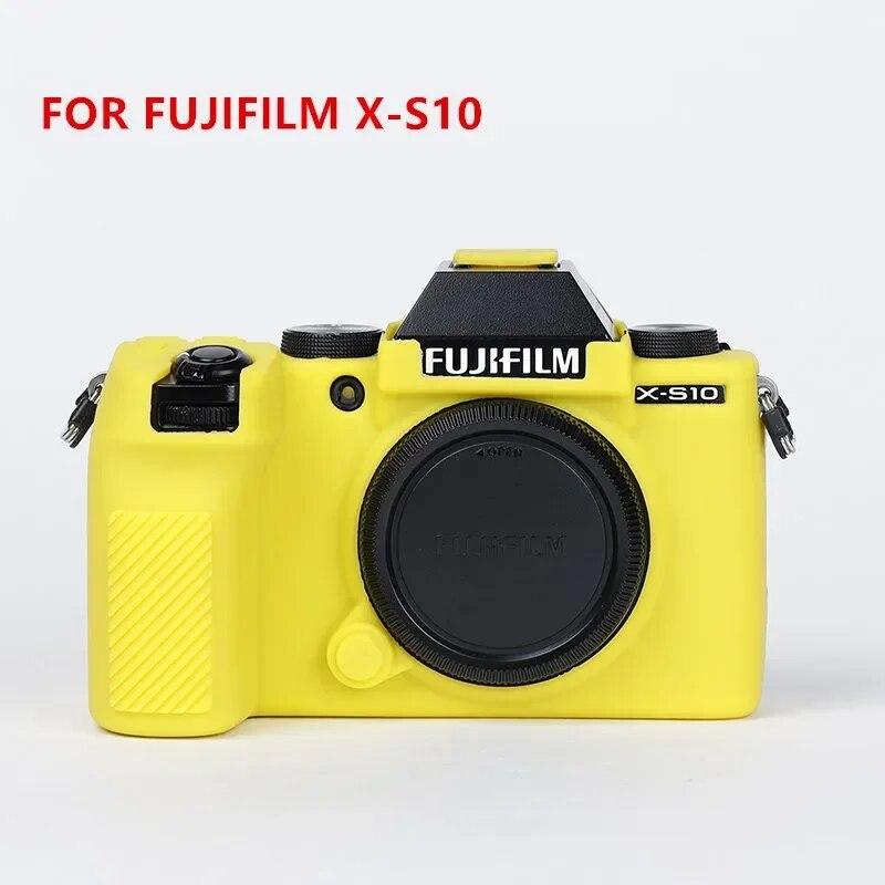 

Силіконовий чохол Сумка для камери Fujifilm X-S10 XS10 X-T200 X-T100 XT200 X-T30 XT30 X-A7 XA7 X-T20 X-T10 XT100 XS10 жовтий