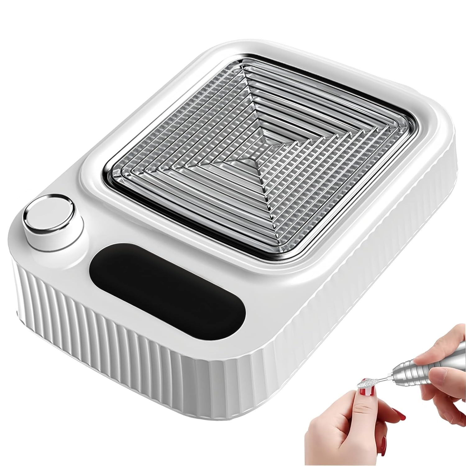 

Professional Nail Dust Collector for Acrylic Nails – Adjustable Low Noise Electric Vacuum Fan, Nail Polish Dust Extractor for Salon & Home Use