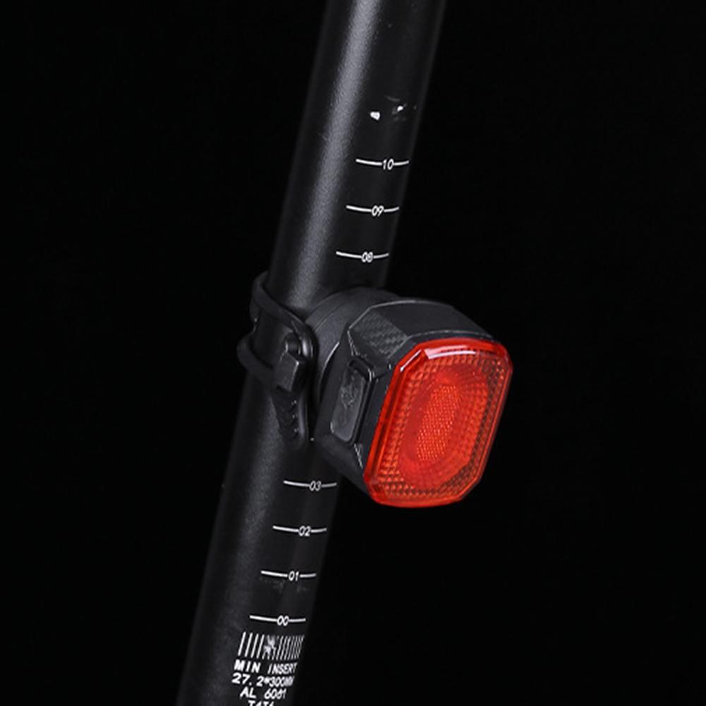 MTB Taillight Brake Sensing USB Rechargeable Cycling Safety Warning Light Waterproof Warning Cycling Light for Night Riding