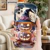 Phone Case: 2D Flat Samsung Galaxy A34 A35 M05 M06 S20 S22 S21 FE Plus 5G Protective Case, Couples Style, Dreamy Pink Pumpkin, Christmas and Halloween