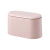 Mini Trash Can with Lid - Removable Small Garbage Can(Pink)