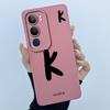 For Vivo Y19s V2149 Cover Case Lucky Initial Letter Couple Silicone Soft Matte Phone Bumper for Vivo Y19s 4G Y29 5G Casing