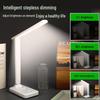 LED Desk Lamp: Touch Dimming, Foldable, Dual Power (Plug-in/Battery) - Perfect for Dorms and Bedside Use
