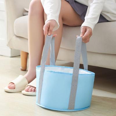 Faltbare Fußwanne, tragbare Badetasche, Waschbecken, Wassereimer, große Kapazität, Badefüße, Spa-Massage-Waschwanne für Reisen im Freien