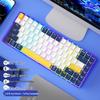 BOW Hot-Swappable Wired Mechanical Keyboard - Universal Compact Gaming with Small Red/Brown Switches, 68 Keys