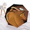 Psyduck Cartoon pattern, automatic folding umbrella, portable and foldable design, 8 ribs, a Christmas or birthday gift.