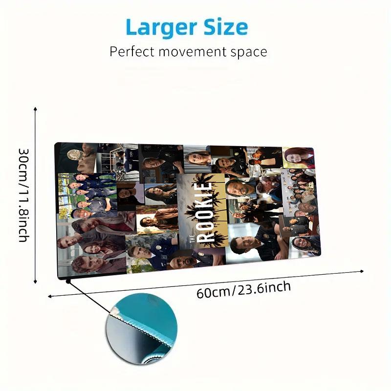 Noob Old Man Mouse Pad, Large Gaming Desk Mat, Non-slip XXL Mousepad for Laptop & Tablet, Mini PC Playmat with Stitched Edges