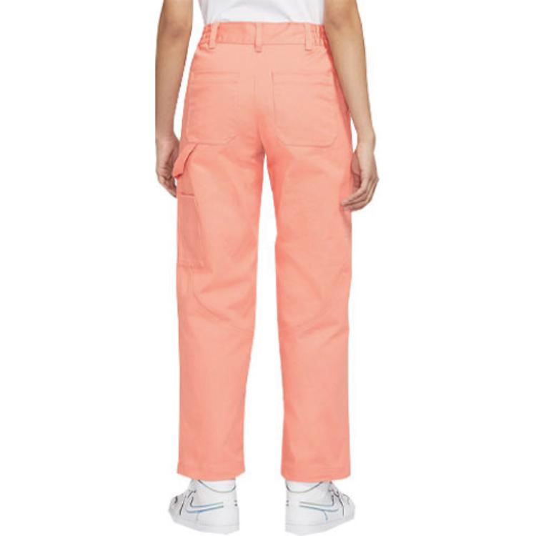 Jordan Solid Logo Micro Label Casual Straight Leg Pants Women bottoms Light-Red Brown DM5035-824