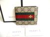 Auth GG Supreme Leather Bee Motif Bifold Bil Wallet Compact Wallet #a299 Open Box