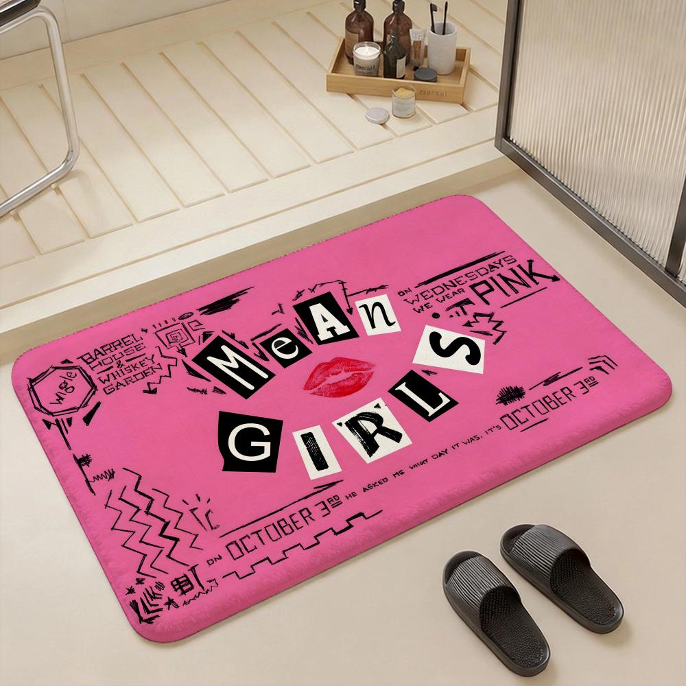 Mean Girls Floor Mat Eco  Flannel Doormat Non Slip Odorless Indoor Floor Rug Soft Short Plush Home Mat