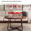 Minimalist Luxury Round Coffee Table – Modern Adjustable Small Tea Table for Living Room