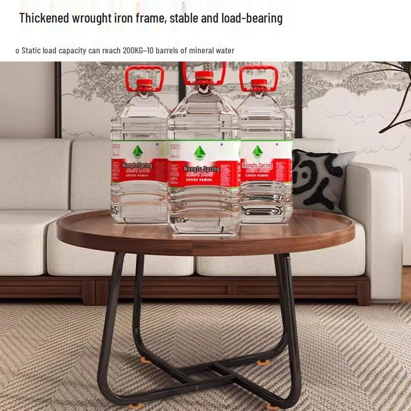 Minimalist Luxury Round Coffee Table – Modern Adjustable Small Tea Table for Living Room