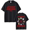 Korean Band ATEEZ in Your Fantasy 2025 World Tour T Shirt Funny Cartoon Tshirt Unisex Women Kpop Fashion Trend Short Sleeve Tshirt