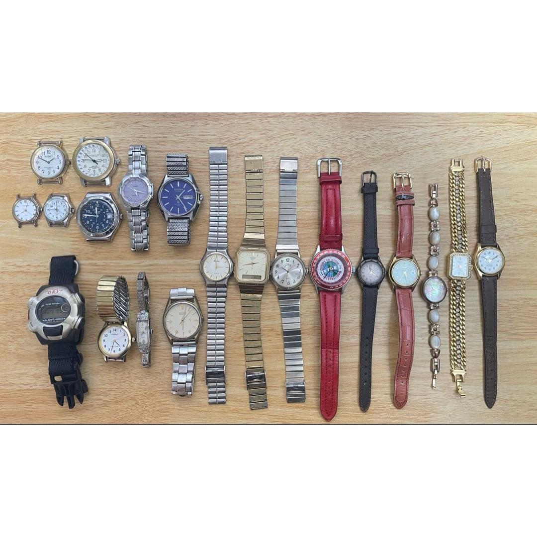 Used [Junk] Watches sold in bulk 20 items CASIO SEIKO etc.