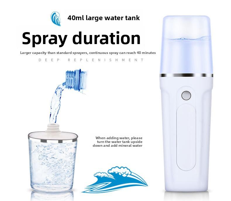 New Spray Replenishment Instrument 40ML Large-capacity Replenishment Instrument Steaming Face Beauty Spray Instrument