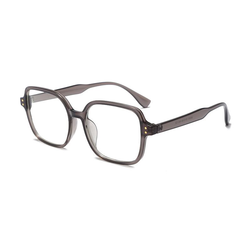 Square Anti-Blue Glasses, Large Frame Men'S And Women'S Glasses Frames Can Be Equipped With Myopia Flat Glasses