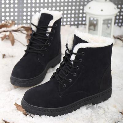 Mode Bottes Femmes Neige Peluche Chaussures Femmes Bottes à Plateforme Pour Femmes Mode Garder au Chaud Bottes Femmes Plates Nouvelles Botas Mujer Chaussures Hiver