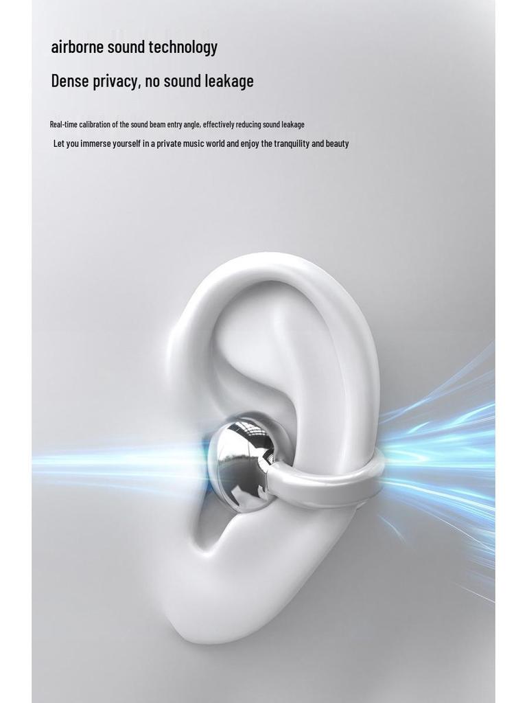 2026 W18 Bone Conduction Open-Ear Bluetooth Ear-Clip Headphones: Pain-Free Long Wear with Extended Battery Life & Customizable Private Model.
