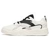 New Anta Slip Resistant Cushioning Wear Resistant Low Top Skateboard Shoes Men's Black White 112038046-1