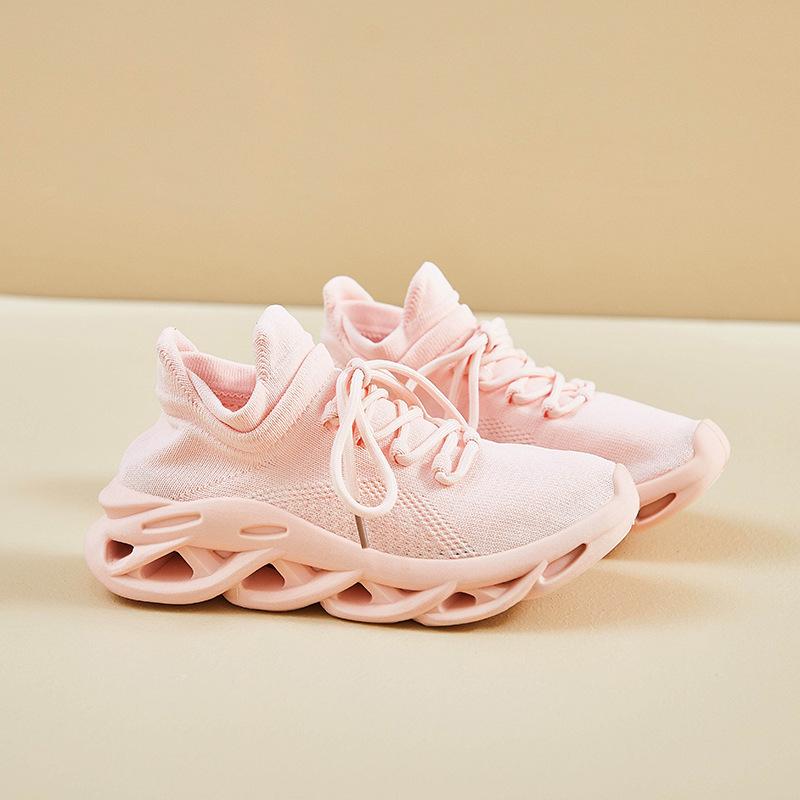 

Мужские и женские повседневные кроссовки, дышащие, легкие, сетчатые, черные, кроссовки для бега, тенниса, ходьбы 44 розовый