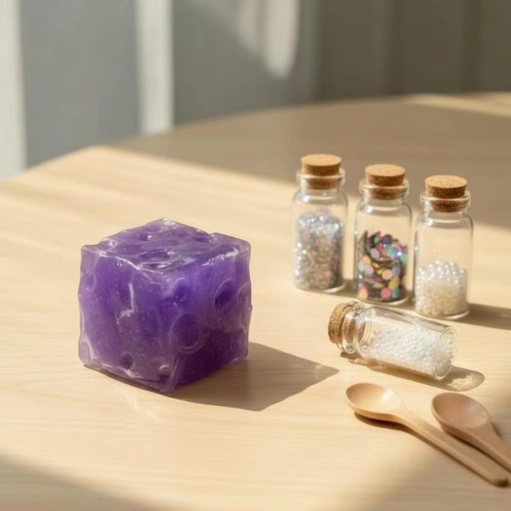 Super Soft Cheese Squeezed Cube Moldable Fidget Toy Kids Toy Cheese Squishy Toy Home Decoration