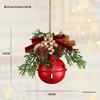 Christmas Wreath with Pine Cones & Bells for Door, Wall, or Window Decoration