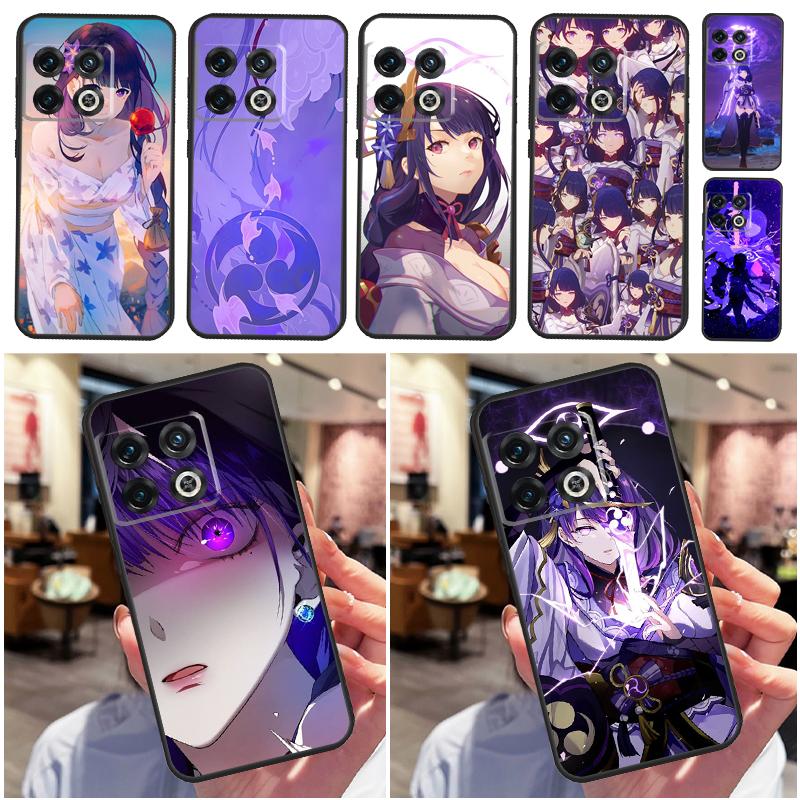 Genshin Impact Raiden Shogun Cover For OnePlus 13R 13 12 12R 11 10 Pro 8T 10T OnePlus Nord 4 CE 2 3 Lite N30 N10 N20 Case