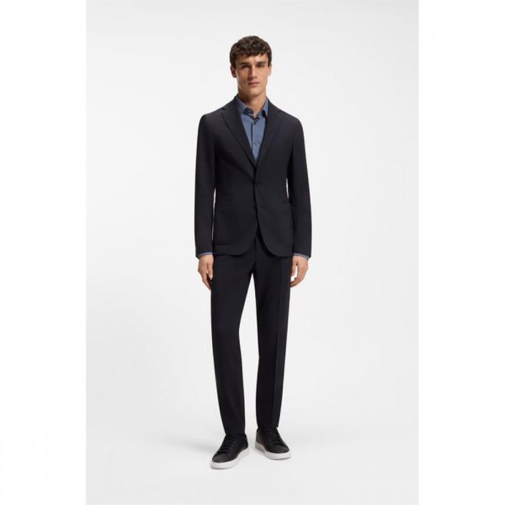 Boss Slim Fit Washable Wool Blend Packable Blazer Dark Blue 50561571404 
