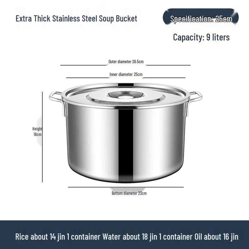 Multi-purpose Stainless Steel Pot with Lid