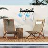 Wall Mounted Heavy Duty Towel Rack 8 Hooks Bathroom Pool Metal Organizer
