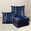 Custom Cartoon Plush Throw Pillow Blanket with Fleece Lining