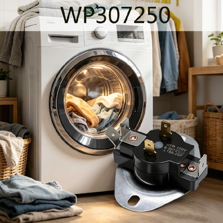 WP307250 Dryer High Limit Thermostat Replacement Home Appliance Repair Part for Frequent Laundry Operations Enduring
