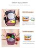 Thickened Insulated Round Lunch Bag - Portable, Large Capacity for Students and Outdoor Use