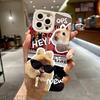 Cute Cool Cartoon Sunglasses Cat Rabbit Phone Case For Samsung Galaxy A35 A54 A55 S25 S24 S23 S22 S21 S20 Ultra Plus FE Cover