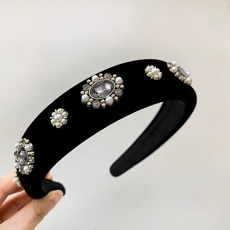 Velvet Headband Female Face Wash Minimalistic Hairhoop Advanced Daily Headhoop Hair Accessories