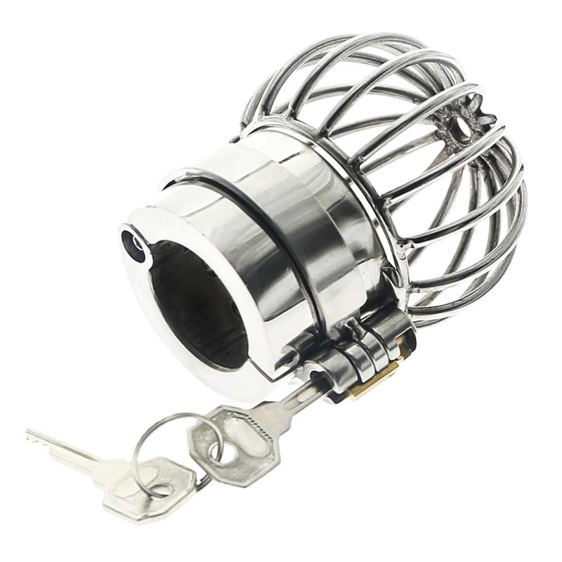 Edelstahl Dick Stealth Lock Schwerer Hodensack Anhänger Ball Stretcher Hodensack Hoden Keuschheitsschloss Cock Cage Ring Penisring