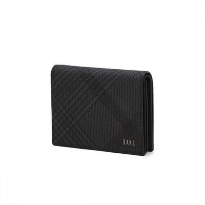 Leather Business Card Wallet Black Check Dbho5ee41bk