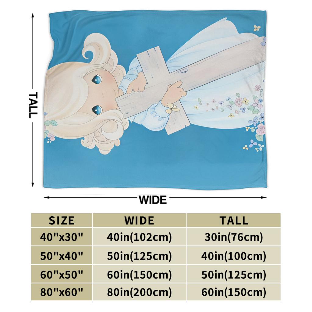 Precious Moments Blankets Super Warm Comfortable Plush Throw Blanket For Girls Boys Bedroom Flannel Bedspread Bed Cover