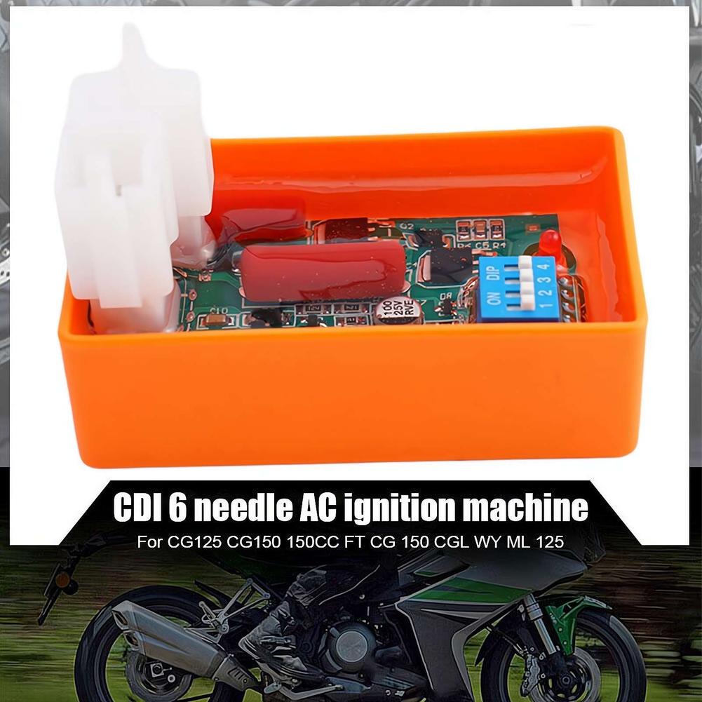 Programmable CDI For Motorcycle Lgnition 6 Pin AC CDI Racing Box DIP Switch Speed For CG125 CG150 150CC FT CG 150 CGL WY ML 125