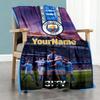 Manchester City Customize Text Blanket Gift Customizable Blanket Durable Comfort Great for Office Bedding Living Room Livingroom for All Occasions