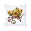 New Thanksgiving Truck Peach Skin Pillow Cover Ins Nordic Pillow Cushion Cover Home Furnishings