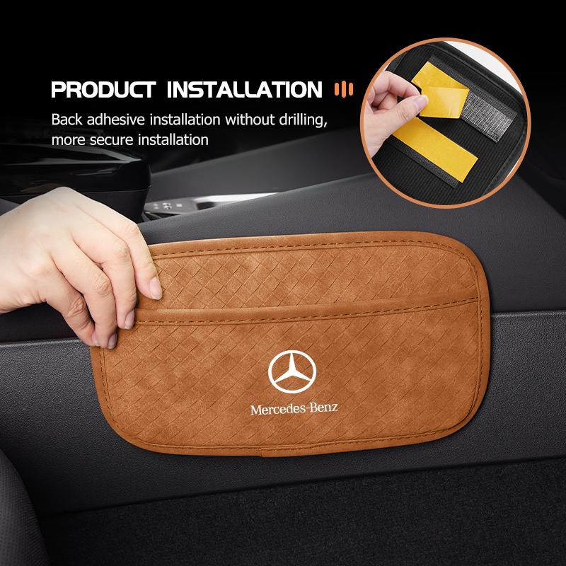 XDFMN1 Hot 2026 New For Benz Car Door Seat Back Self Pasting Multi-Functional Storage Bag For Mercedes Benz C180 C300 W124 W176 W177 C2