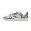 Joyful Cover Plus Synthetic Leather Minimalist Classic Low-Top Skate Shoes Women Sneaker Silver 922638010-3