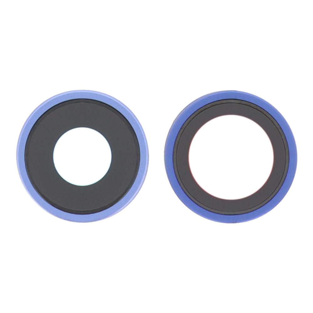 For iPhone 16/16 Plus 1 Set OEM Rear Camera Rim Lens Cover with Adhesive Sticker (Without Logo)