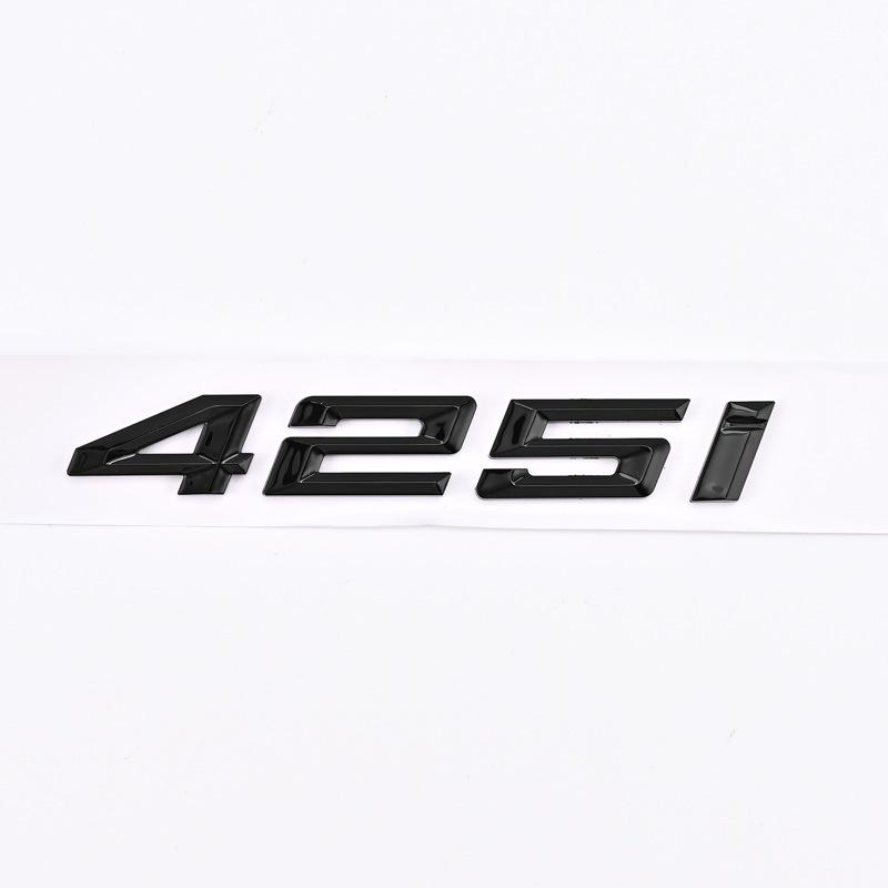 Compatible Emblem for 2020-2023 BMW 4 Series 420i, 425i, 430i, and 440i - Modified Rear Displacement Badge